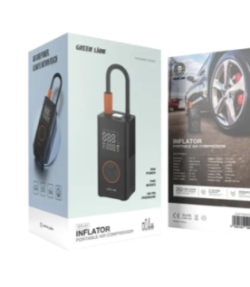 Green Lion GTI-01 Inflator Portable Air Compressor - Black